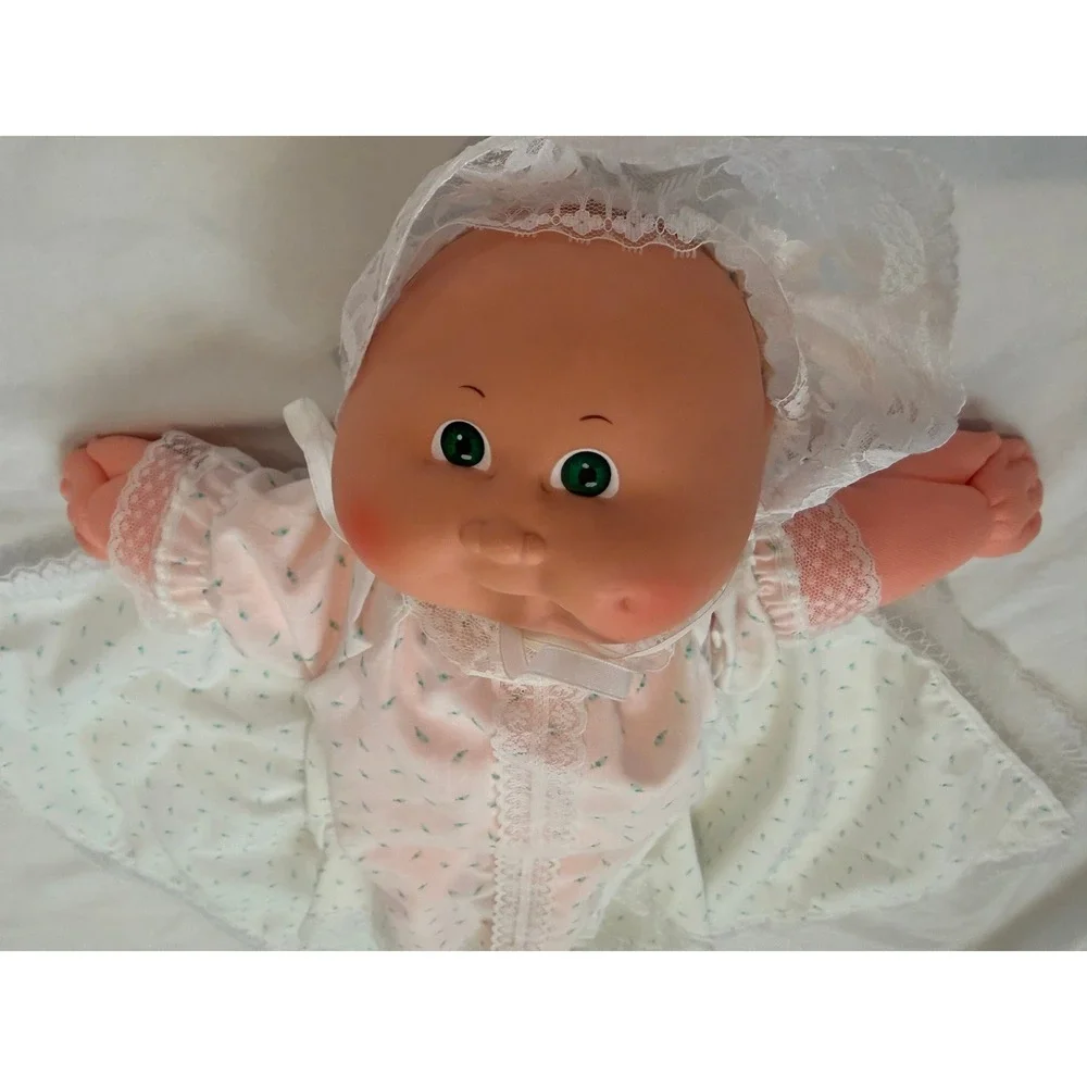 Vintage Cabbage Patch Kids Coleco Doll Xavier Roberts Signed Lace Gown